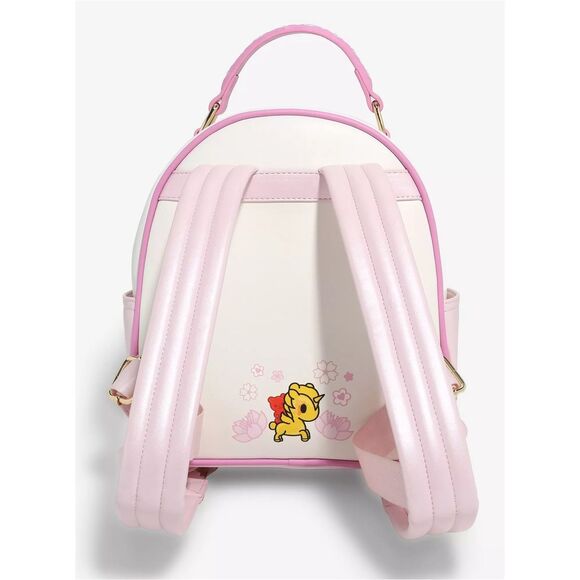 Tokidoki Unicorno Cherry Blossom Mini Backpack with Clear Pouch Keychain main image 5